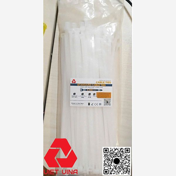 Dây rút nhựa màu trắng 4x150 tiêu chuẩn